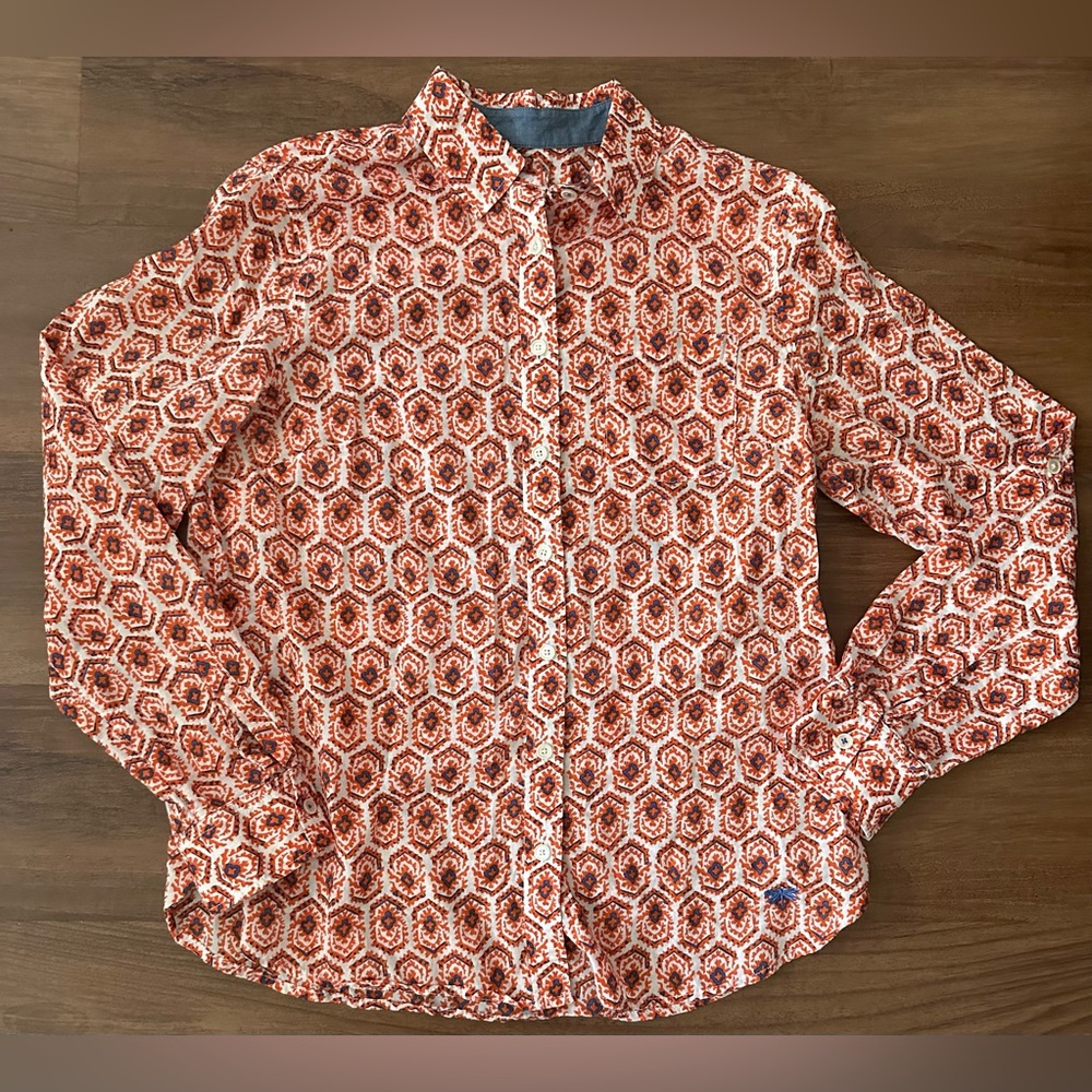 Talbots Women’s Long sleeve Button down Blouse, 4P